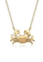 Elli dames krab strand in 925 sterling zilver verguld