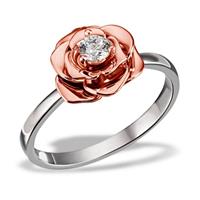 goldmaid Damenring 925/- Sterlingsilber 1 Swarovski Zirconia