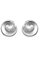 Jobo Paar Ohrstecker, 925 Silber mit 12 Zirkonia