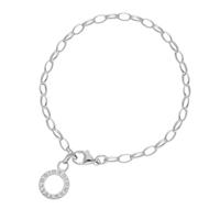 GIORGIO MARTELLO MILANO Charm-Armband »mit Schriftzug zum Einhängen von Charms«