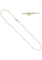 Jobo Kette ohne Anhänger, Venezianerkette 925 Silber vergoldet 50 cm 1,3 mm