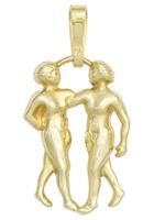 Jobo Sternzeichenanhänger, Sternzeichen Zwilling 333 Gold
