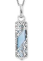 Engelsrufer Kette mit Anhänger »POWERFUL STONE BLAUER ACHAT, ERN-HEAL-BA-M« (Set, 3-tlg., inkl. Schmuckstein)
