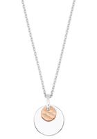 Ketting met hanger voor dames, sterling zilver 925,