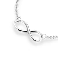 Smart Jewel Collier »filigran mit Infinity - Zeichen, Silber 925«