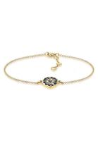 Elli Armband »Blüte Kreis mit Swarovski Kristallen Silber«