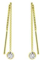 amor Oorbellen voor dames, goud 375, zirkonia synth.