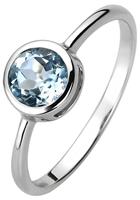 Jobo Fingerring, 925 Silber mit Blautopas