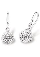 amor Oorbellen voor dames, 925 Sterling zilver, kristalglas