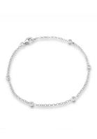 Elli Dames Klassiek Basis met Kristallen in 925 Sterling Zilver Zilver