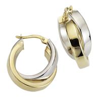 CELESTA Creolen »333/- Gelbgold bicolor«