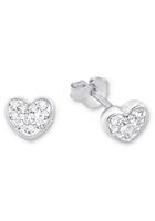 Amor Paar Ohrstecker »Herzen, 9968459«, mit Swarovski Kristallen