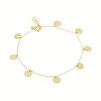 Luigi Merano Armband »Behang runde Plättchen, Gold 585«
