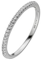 Jobo Silberring, schmal 925 Silber mit Zirkonia