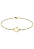 Elli Elli Armband Dames Klaverblad Uitgesneden Symbool in 925 Sterling Zilver