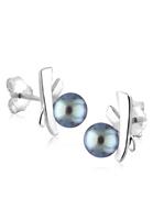 Elli Dames Kruisje Elegant met Zoetwater Gekweekte Parels in 925 Sterling Zilver