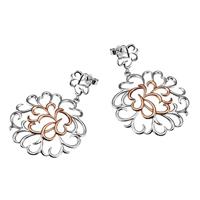 goldmaid Paar Ohrhänger Blumenherz 925/- Sterlingsilber