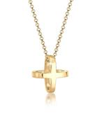 Elli Collierkettchen »Kreuz Cross Symbol 3D 925 Sterling Silber«