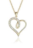 Elli Collierkettchen »Herz Swarovski Kristalle 925 Sterling Silber«