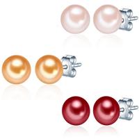 Valero Pearls Perlenohrringe »Set: X435« (6-tlg), aus Süßwasser-Zuchtperlen