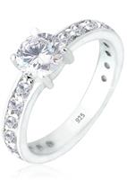 Elli Elli ring dames solitair met zirkonia steentjes in 925 sterling zilver