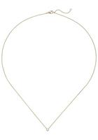 Jobo Goldkette »Solitär«, 750 Gold bicolor mit 1 Diamant 45 cm