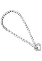 Jobo Silberarmband, Herz 925 Silber mit Zirkonia 19 cm