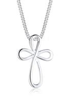 Elli Dames Cross Infinity Talisman in 925 Sterling Zilver Zilver