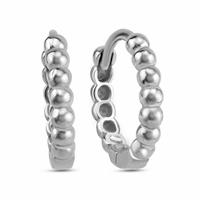 dKeniz Creolen »925/- Sterling Silber Kugel-Creolen«
