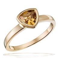 goldmaid Damenring 375/- Gelbgold 1 Citrin