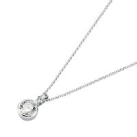 GIORGIO MARTELLO MILANO Kette mit Anhänger »rundem Zirkonia Anhänger«