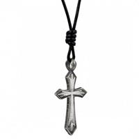 CAÏ Anhänger mit Kette »925/- Sterling Silber oxidiert Kreuz«