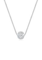 Elli Dames Bol Hanger met Kristallen in 925 Sterling Zilver