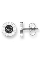 Thomas Sabo Paar Ohrstecker »H1547-051-11, Classic Pavé schwarz«, mit Zirkonia