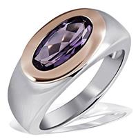 goldmaid Damenring Samira 925 Sterlingsilber 1 lila Zirkonia