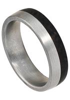 Jobo Fingerring, Edelstahl mit Carbon