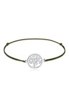 Elli Armband »Lebensbaum Boho Festival Nylon Band 925er Silber«
