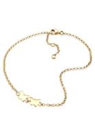 Elli voetsieraden dames vlinders in 925 sterling zilver verguld