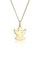 Diamore Collierkettchen »Engel Schutz Diamant (0.02 ct) 585 Gelbgold«