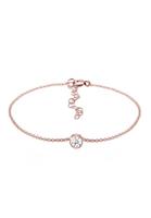 Elli Dames Solitaire Hanger Basic met Glaskristallen in 925 Sterling Zilver