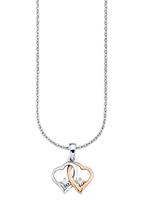 amor Ketting met hanger voor dames, 925 Sterling zilver, zirkonia synth. | Hart