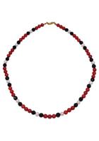 Firetti Collier »Klassisch, 6 mm breit, schimmernd, vergoldet«, mit Süßwasserzuchtperle und Onyx, Made in Germany