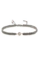 Elli Dames knoop met kristal in 925 sterling zilver