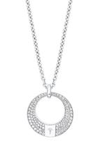 JOOP! Ketting met hanger voor dames, 925 Sterling zilver, zirkonia synth.