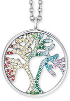 Engelsrufer Kette mit Anhänger »LEBENSBAUM SILBER MIT ZIRKONIA MULTICOLOR, ERN-TREE-ZIM«, mit Zirkonia