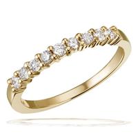 goldmaid Damenring 585/- Gelbgold 9 Brillanten P2 0,30 ct.