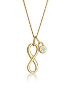 Diamore Collierkettchen »Infinity Solitär Diamant (0.03 ct) Gelbgold«