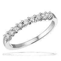 goldmaid Damenring 585/- Weißgold 9 Brillanten P2 0,3 ct.