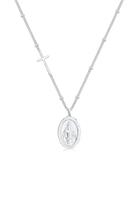 Elli Dames by @lleennyyy met Mariabeeld Hanger en Kruis in verguld 925 Sterling Zilver