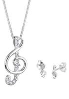 Elli Dames Kloof Hanger Klassieker met Kubieke Zirconia Kristallen in 925 Sterling Zilver